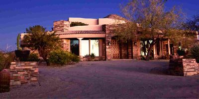 A beautiful Scottsdale home for sale at dusk